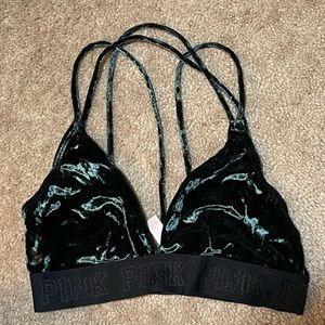 PINK velvet bralette